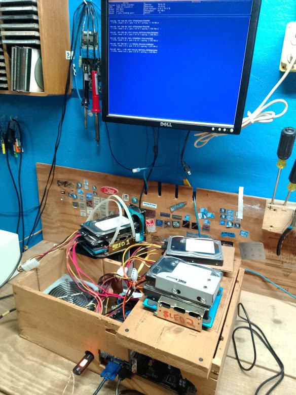 BIOS POST screen on first boot