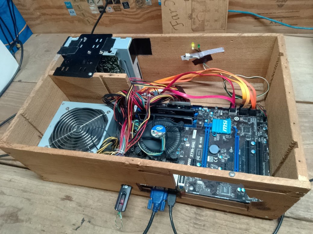 MSI Z77A board installed in Speedy